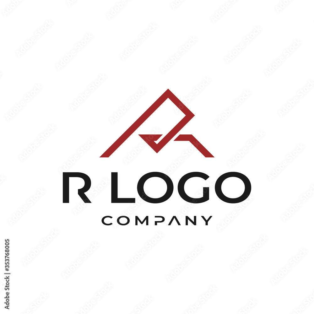 Monogram Initials Logo of Letter R Silhouette Creative Company Branding Corporate Premium Vector Monogram Initials Logo of Letter R Silhouette Creative Company Branding Corporate Premium Vector