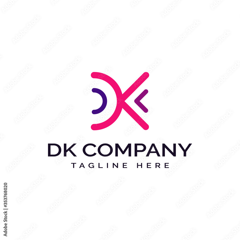 Modern Logo of D / K / C / DK Monogram Initials Letter Company or Business Branding Logo Professional Creative Modern Logo of D / K / C / DK Monogram Initials Letter Company or Business Branding Logo Professional Creative