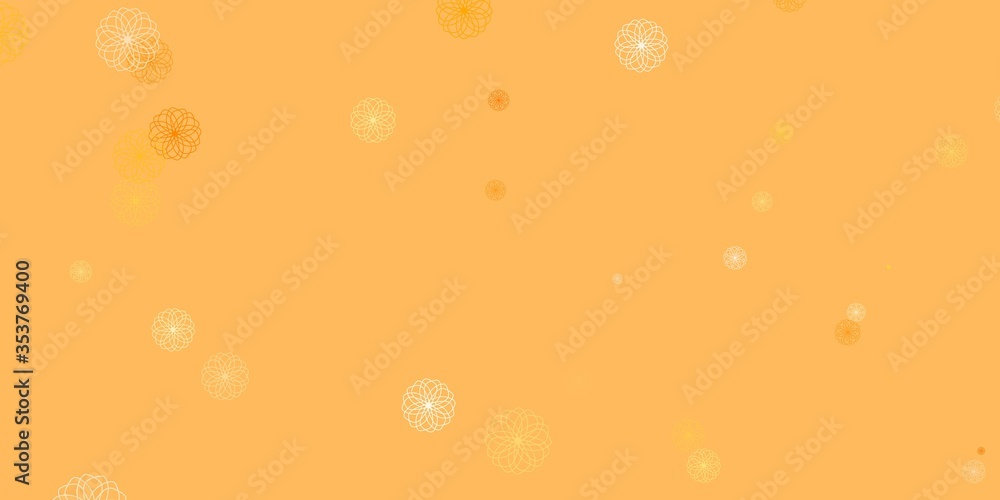 Light Orange vector layout with circle shapes. Light Orange vector layout with circle shapes.