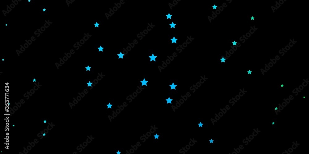 Dark Blue, Green vector layout with bright stars. Modern geometric abstract illustration with stars. Pattern for websites, landing pages. Dark Blue, Green vector layout with bright stars. Modern geometric abstract illustration with stars. Pattern for websites, landing pages.