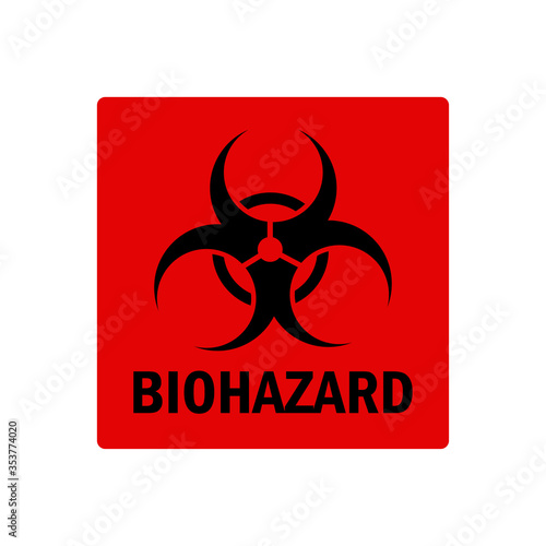 biohazard sign icon vector design template