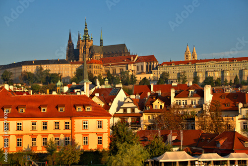 Prague old town in early morning light