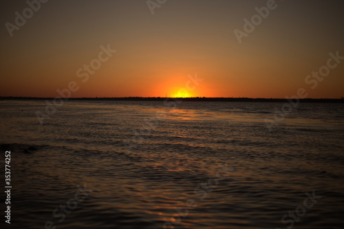 sunset on the beach