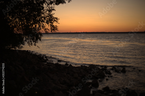 sunset on the beach