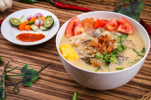 soto betawi or betawi soup is indonesian traditional food from indonesia