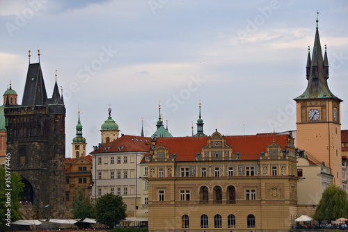 Red tiled roofs of Prague