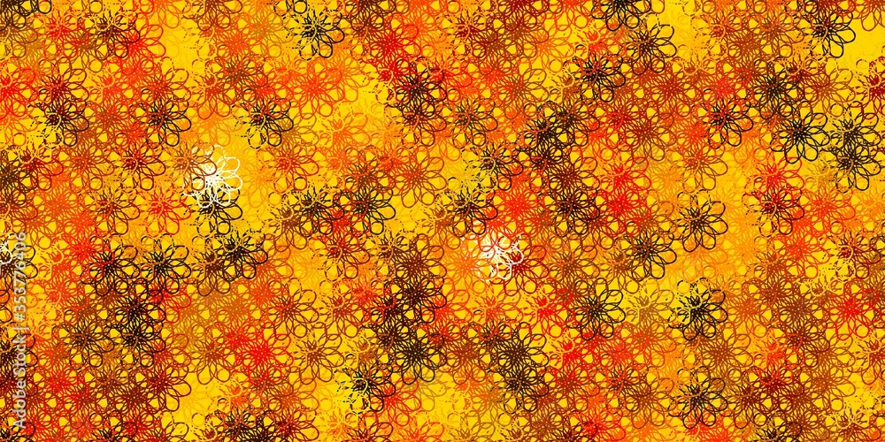 Light Red, Yellow vector backdrop with circular arc. Light Red, Yellow vector backdrop with circular arc.
