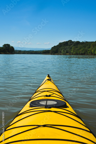 Kayaking on the French Broad River in Tennessee © Alisha