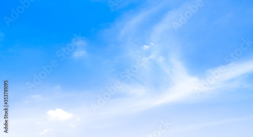Fototapeta Naklejka Na Ścianę i Meble -  blue sky with beautiful natural white clouds