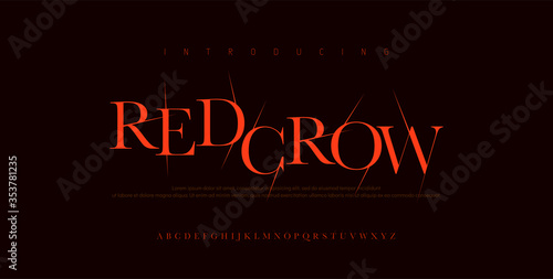 Horror scary movie alphabet font. Typography broken design for halloween logo game fonts. vector illustration