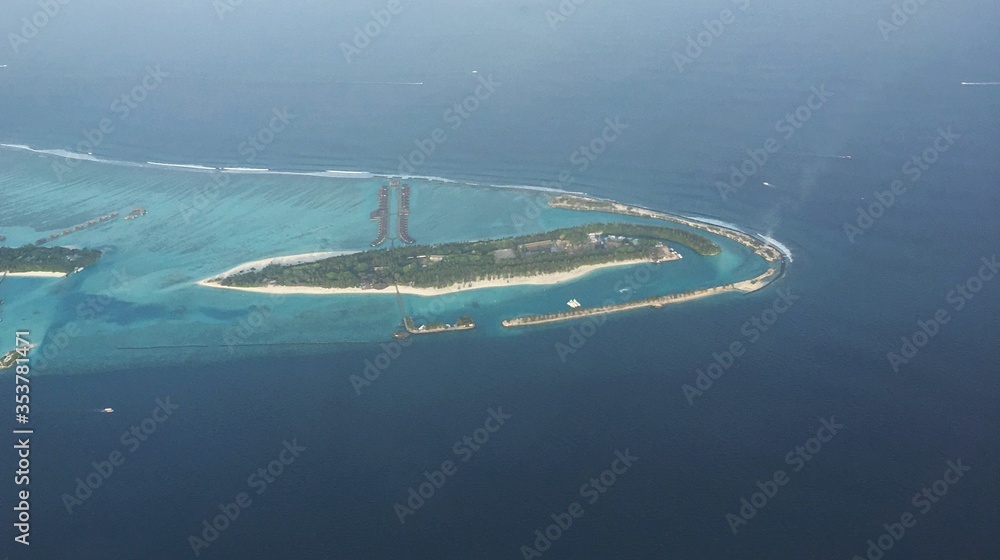 Naklejka premium Maldives. The beauty of the Maldives Islands. Nature of the Maldives.