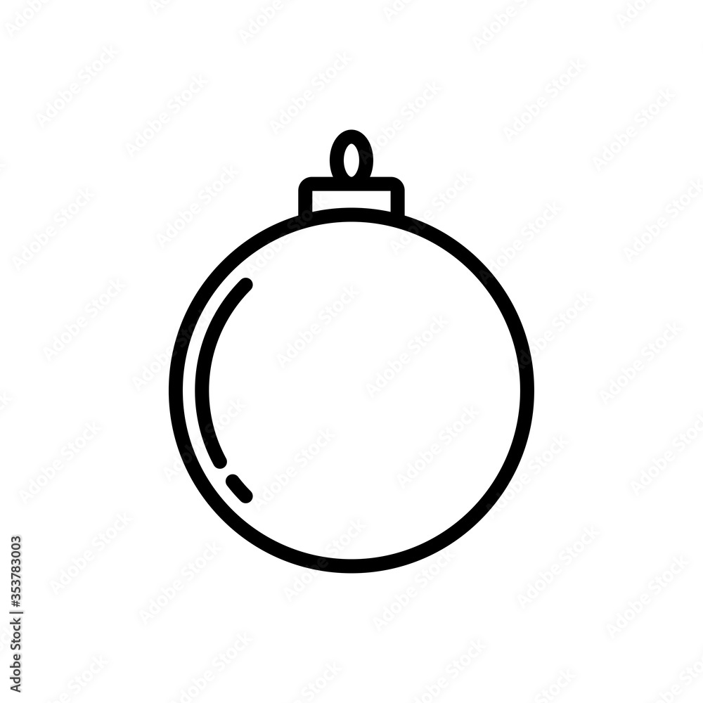 christmas ball icon vector design template christmas ball icon vector design template