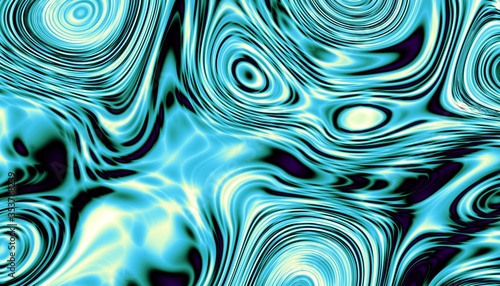 Obraz na plátně Wavy abstract futuristic background