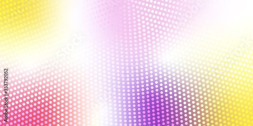 Light trendy multicolor surface design. vector modern geometrical dots abstract background. Dotted monochrome texture template. Halftone style with shapes in gradient