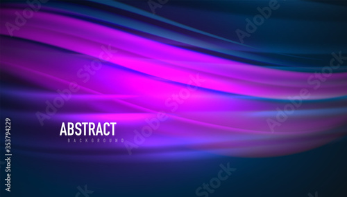 Creative fluid wave lines abstract background. Trendy abstract layout template for business or technology presentation, internet poster or web brochure cover, wallpaper