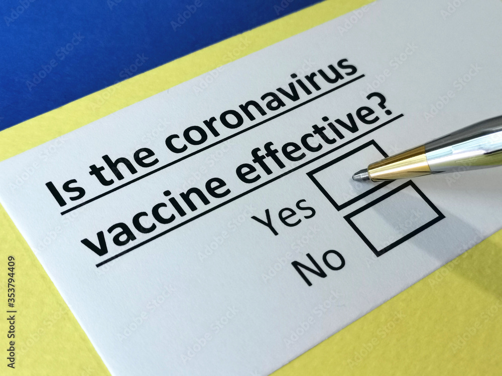 One person is answering question about coronavirus vaccine. One person is answering question about coronavirus vaccine.