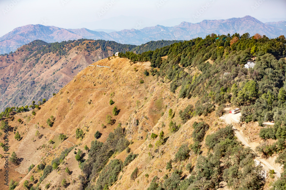 landscape of the mountains in India