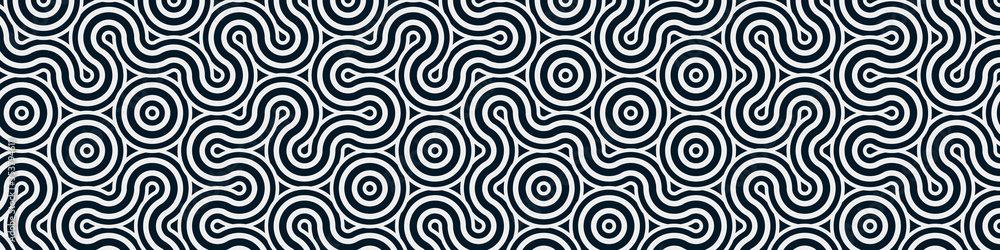 Obraz premium Colour Hehagon Tile Connection art background design illustration