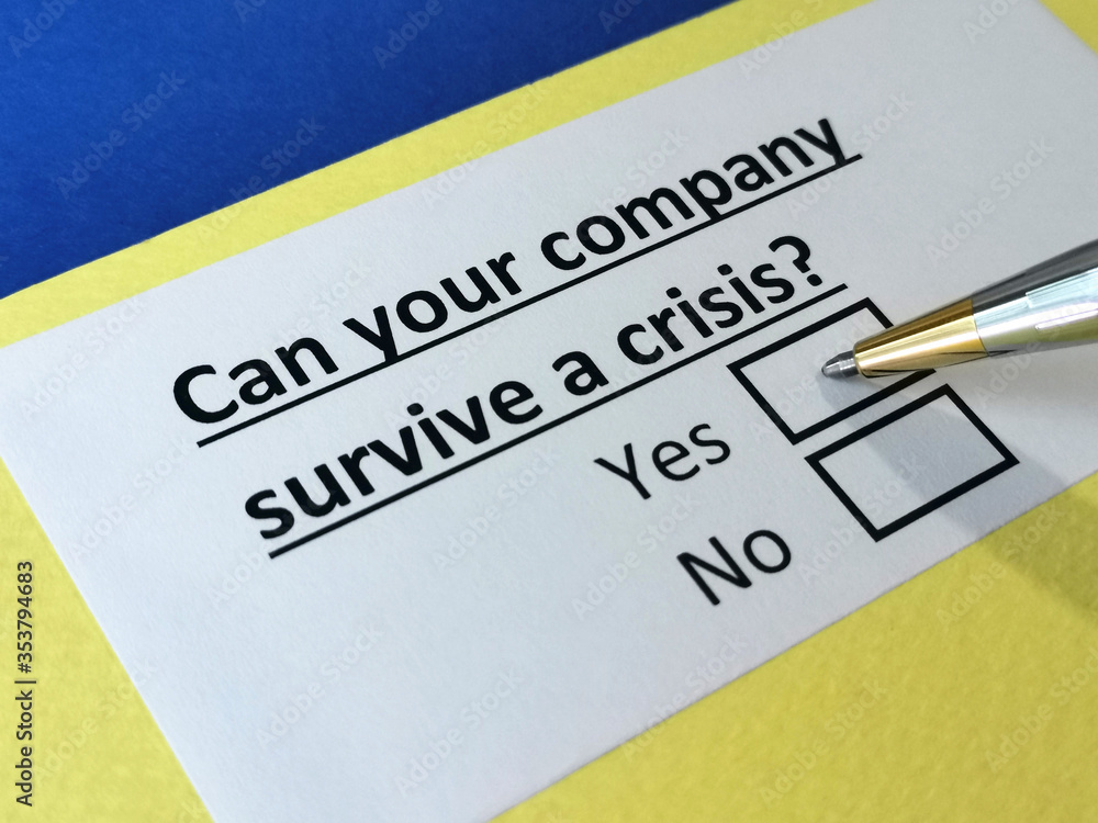 One person is answering question about crisis. One person is answering question about crisis.