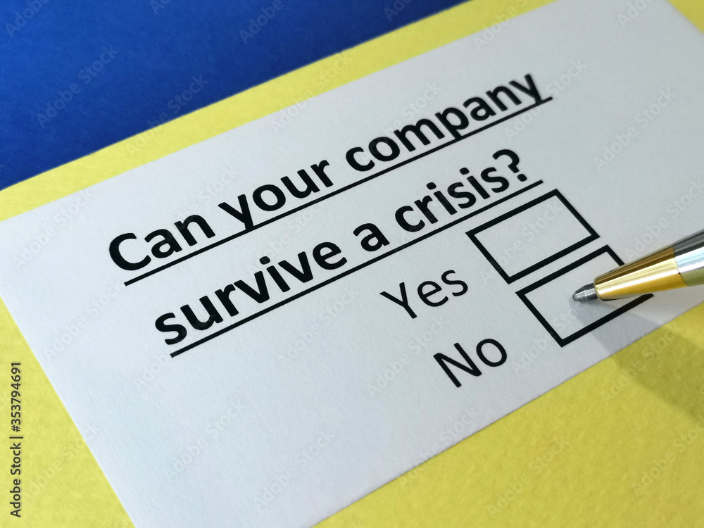 One person is answering question about crisis. One person is answering question about crisis.