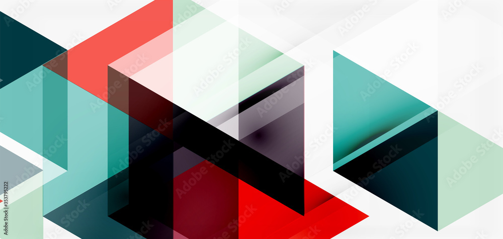 Geometric abstract background, mosaic triangle and hexagon shapes. Trendy abstract layout template for business or technology presentation, internet poster or web brochure cover, wallpaper Geometric abstract background, mosaic triangle and hexagon shapes. Trendy abstract layout template for business or technology presentation, internet poster or web brochure cover, wallpaper