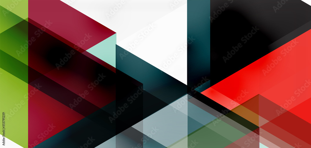 Geometric abstract background, mosaic triangle and hexagon shapes. Trendy abstract layout template for business or technology presentation, internet poster or web brochure cover, wallpaper Geometric abstract background, mosaic triangle and hexagon shapes. Trendy abstract layout template for business or technology presentation, internet poster or web brochure cover, wallpaper