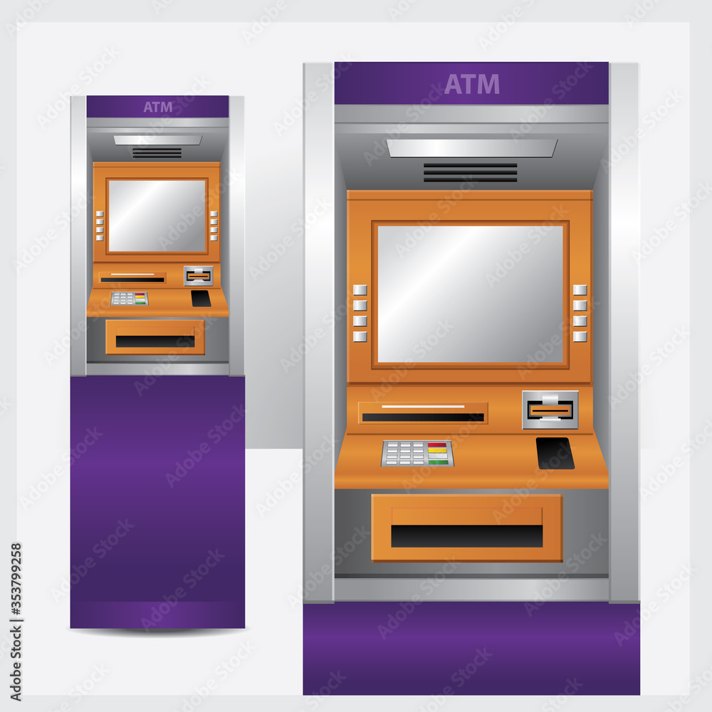Atm. Vector Illustration Automatic Teller Machine
Atm. Vector Illustration Automatic Teller Machine
