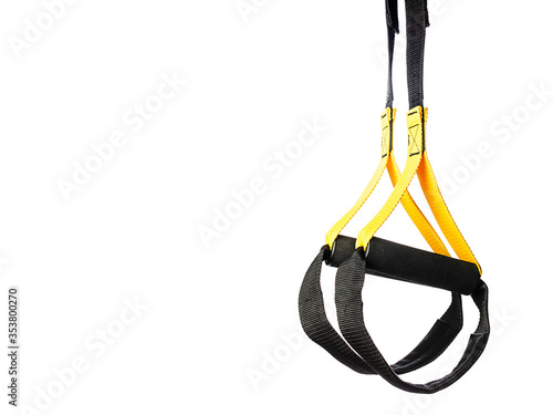 trx strapes isolated on white background