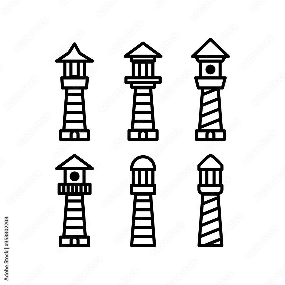 Lighthouse logo template vector design Lighthouse logo template vector design
