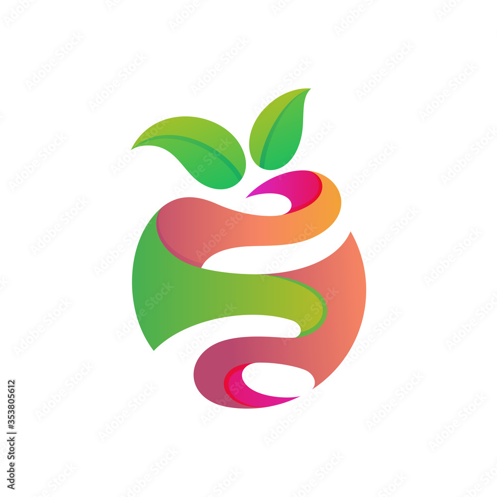 apple fruit logo vector template, fresh juice drink logo apple fruit logo vector template, fresh juice drink logo