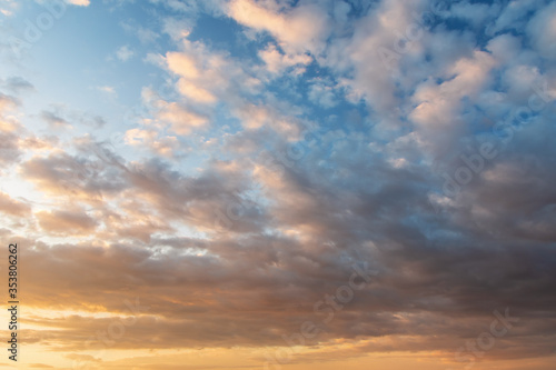 Fototapeta Naklejka Na Ścianę i Meble -  Sky background at sunset.