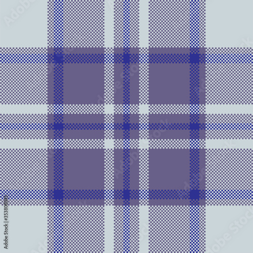 Pixel background vector design. Modern seamless pattern plaid. Square texture fabric. Tartan scottish textile. Beauty color madras ornament.