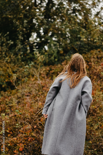 Wallpaper Mural girl in autumn forest Torontodigital.ca