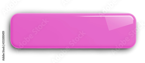 Pink Button 3D Clipart Image