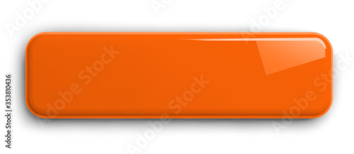 Orange Button 3D Clipart Image