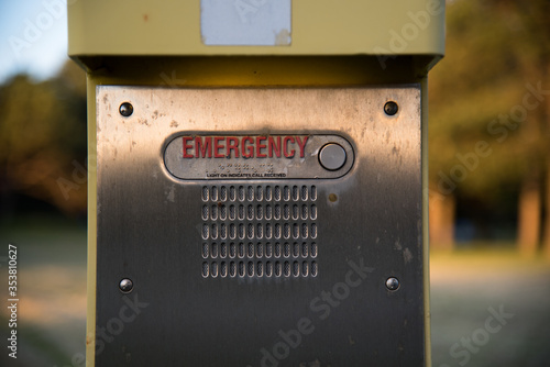 emergency call box closeup