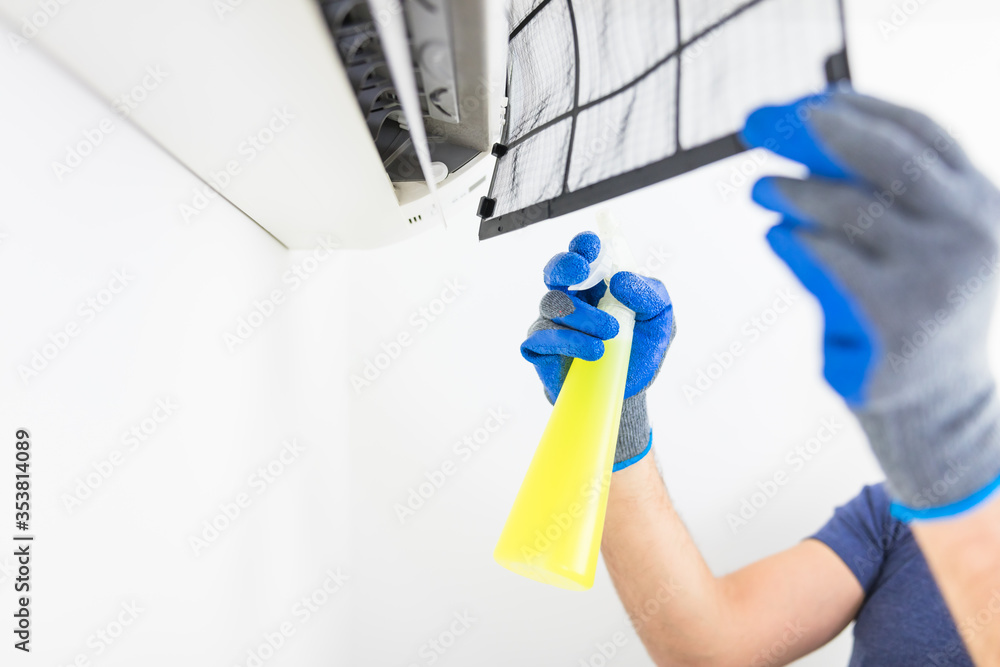 Aircondition service and maintenance, fixing AC unit and cleaning / disinfecting the filters from dangerous pathogens. Aircondition service and maintenance, fixing AC unit and cleaning / disinfecting the filters from dangerous pathogens.