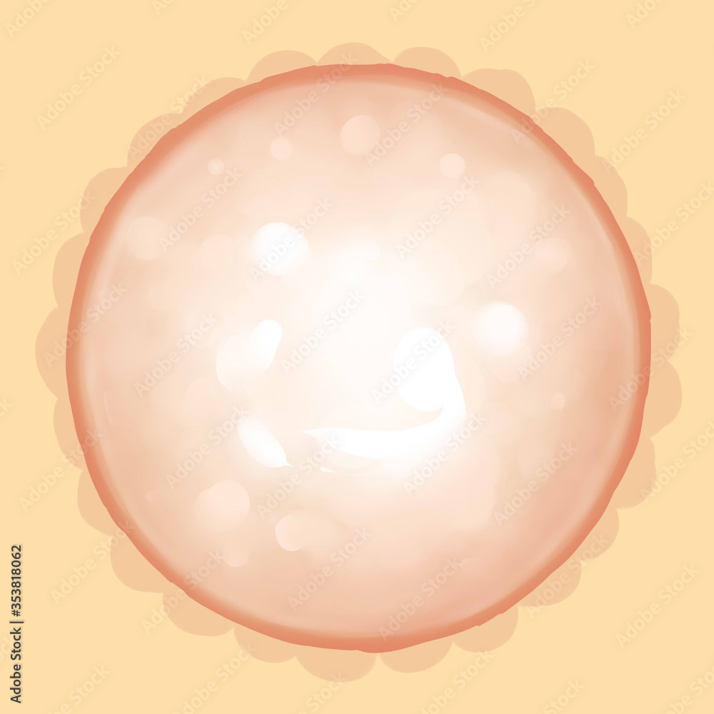 rambutan inside top view rambutan inside top view