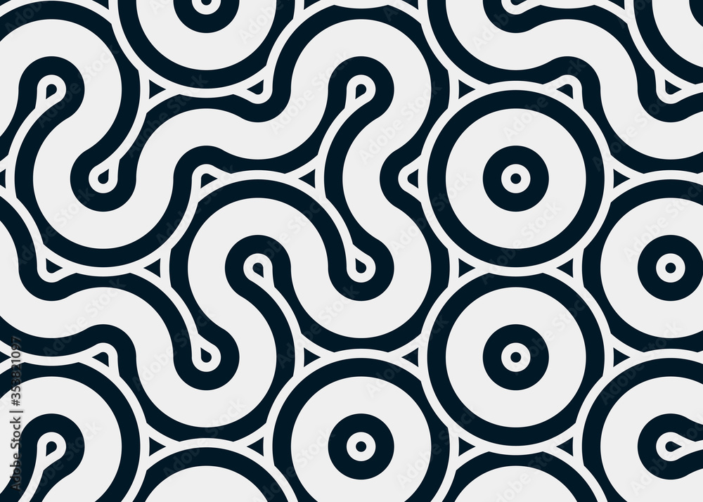 Fototapeta premium Colour Hehagon Tile Connection art background design illustration