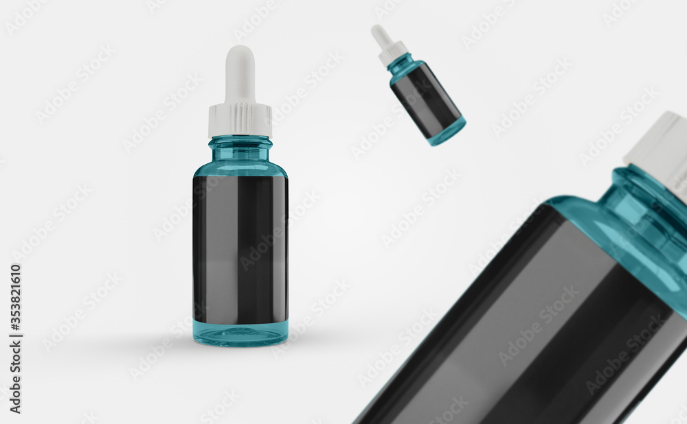 Dropper Bottle Mockup 3D Rendering Design Dropper Bottle Mockup 3D Rendering Design