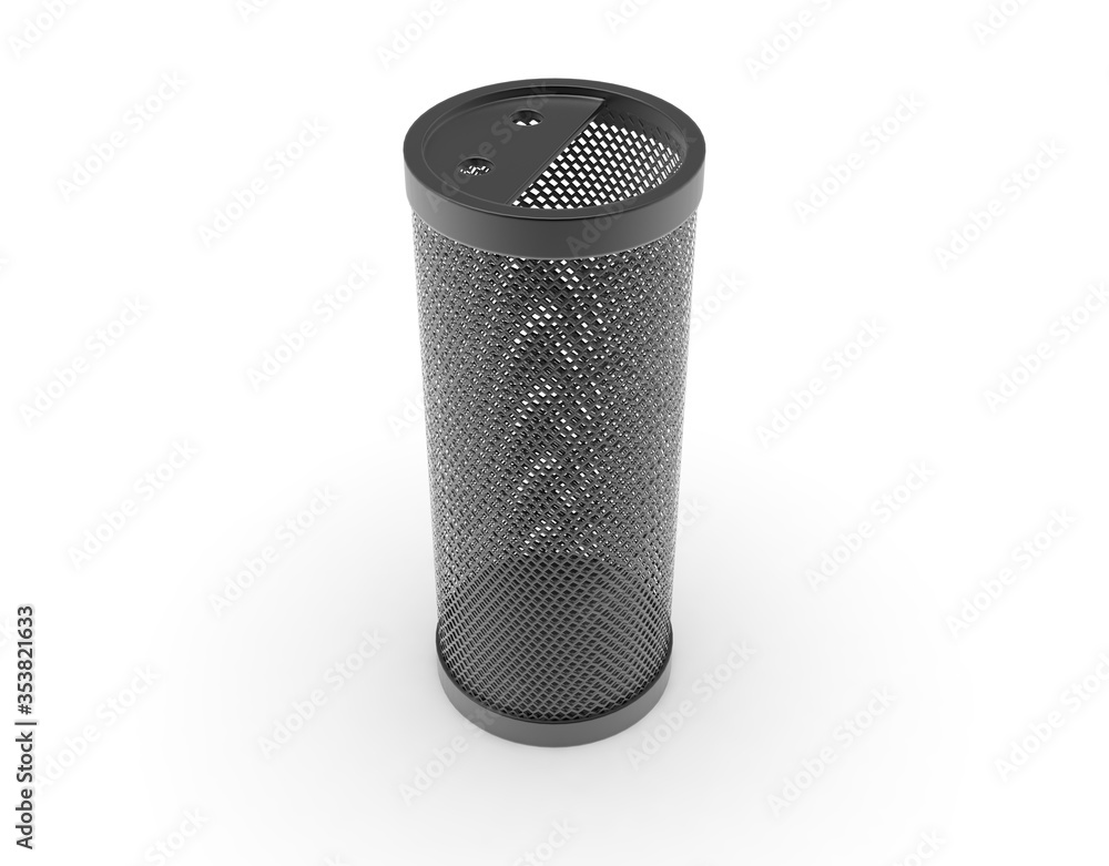 3d image of Urn with a smile and a grid v1 3d image of Urn with a smile and a grid v1