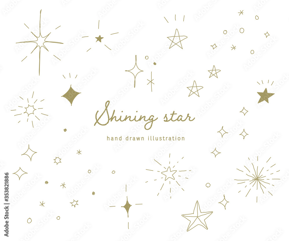 Illustrazione Stock おしゃれでかわいい手書きの星のイラスト キラキラ 素材 Adobe Stock Illustrazione Stock おしゃれでかわいい手書きの星のイラスト キラキラ 素材 Adobe Stock