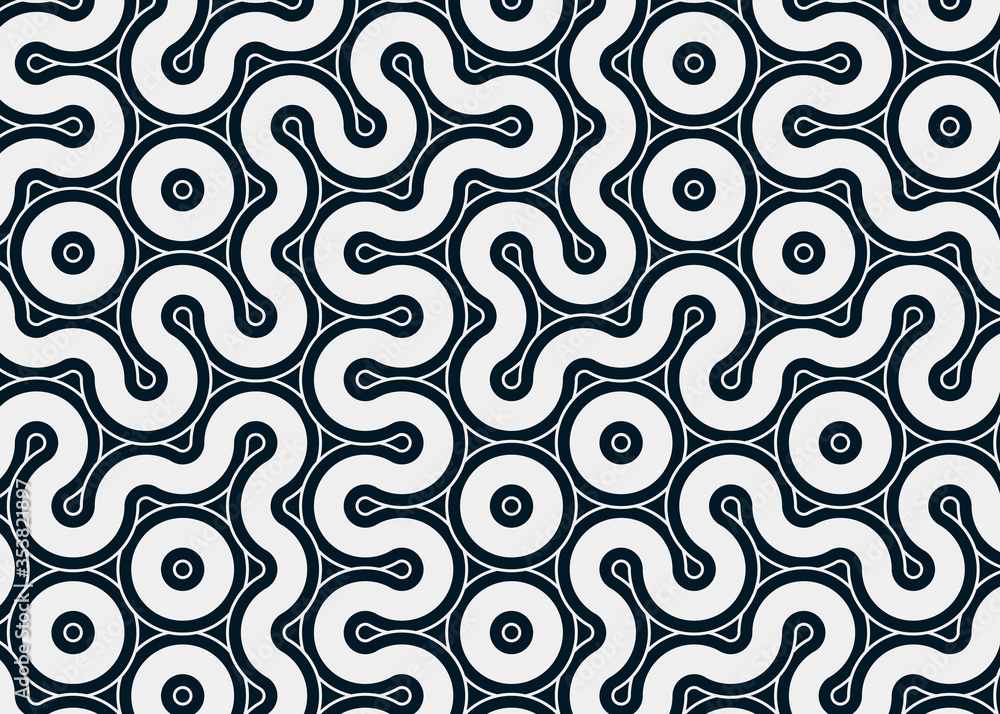 Obraz premium Colour Hehagon Tile Connection art background design illustration