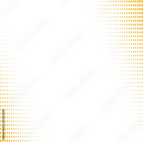 white background with yellow dots