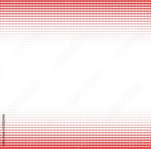 white background with red dots