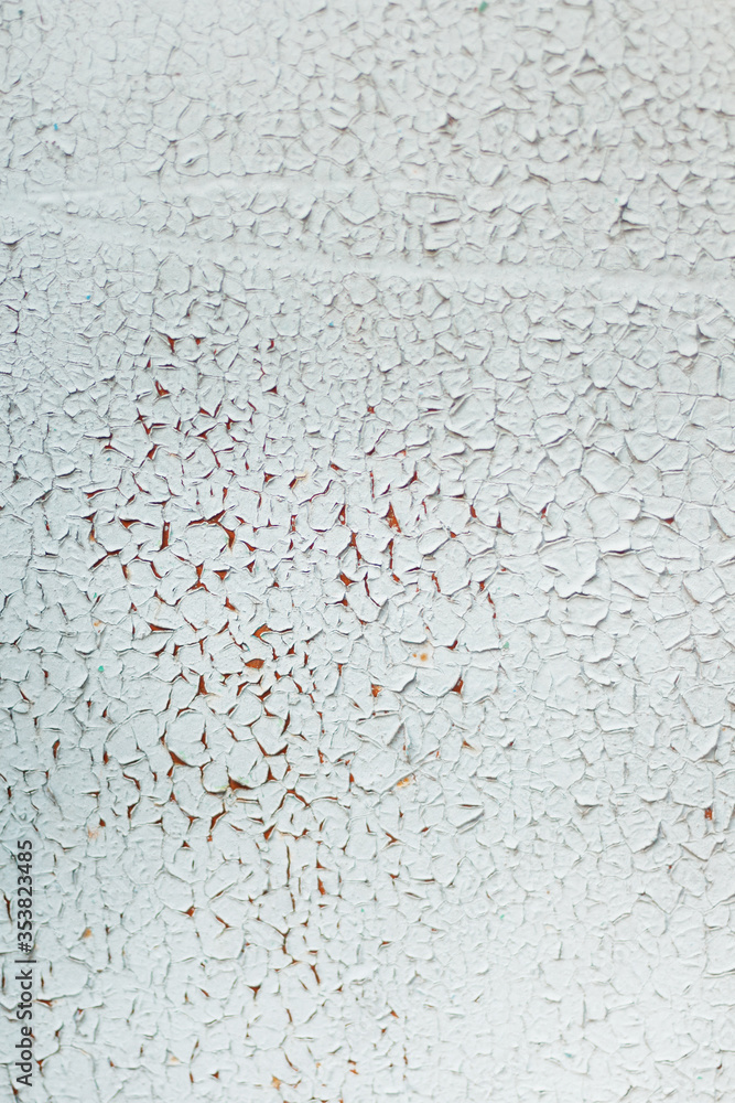 Chipped paint wall texture. Horizontal  image copy space