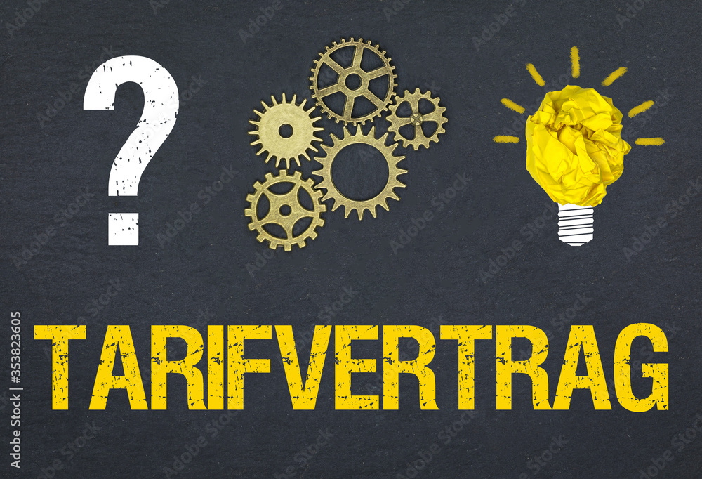 Obraz premium Tarifvertrag 