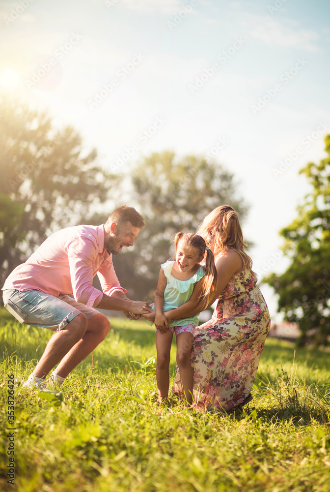 Fototapeta premium Family day.