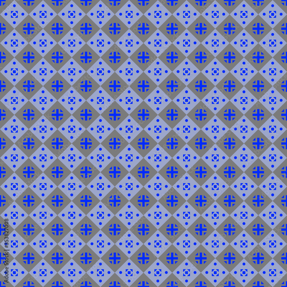 seamless pattern with blue tiles seamless pattern with blue tiles