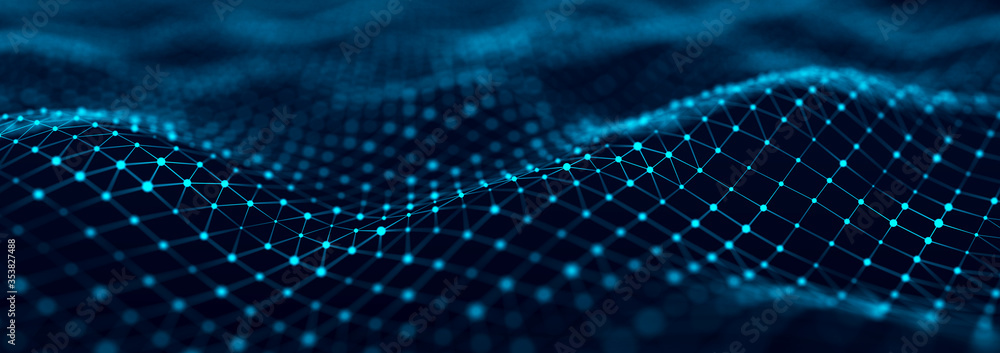 The structure of the network connection of points and lines. Data technology. Digital background. 3D rendering. The structure of the network connection of points and lines. Data technology. Digital background. 3D rendering.